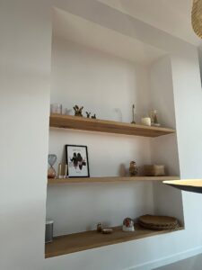 Wandplank voor in de keuken