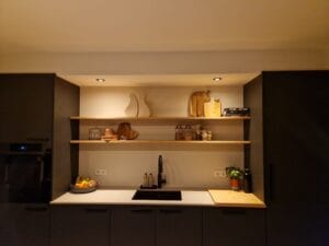Houten plank keuken