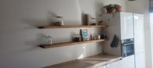 Houten plank keuken