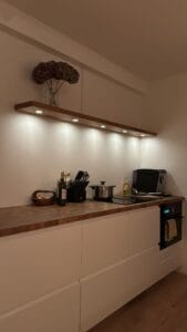 Houten plank keuken